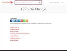 Tablet Screenshot of masajes10.com